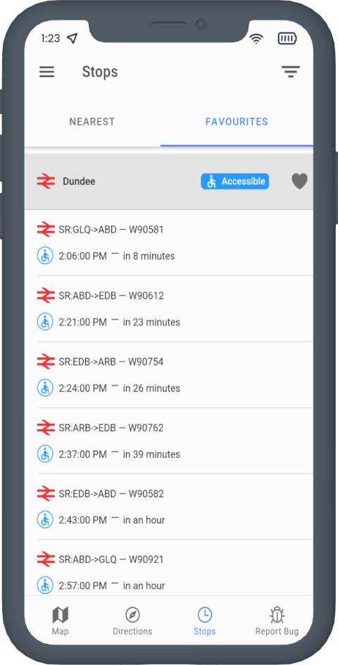 Scotland Transport project screenshot