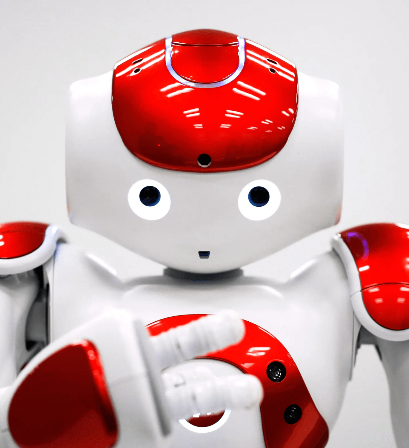 Robot hacking technology concept