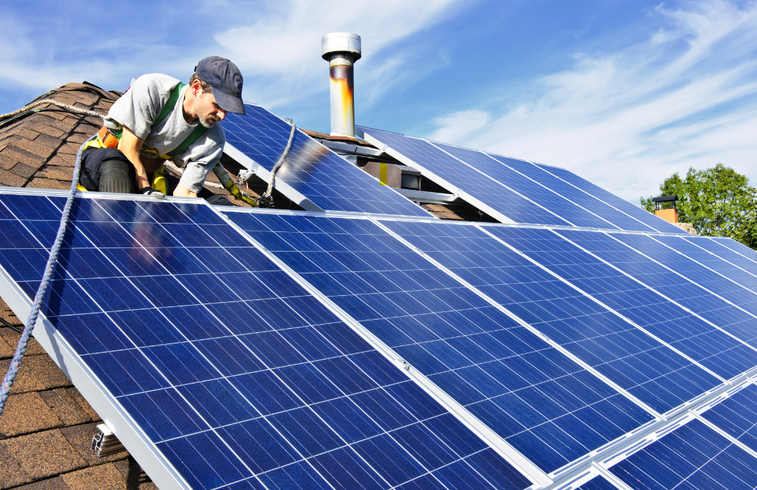 Solar panel installation